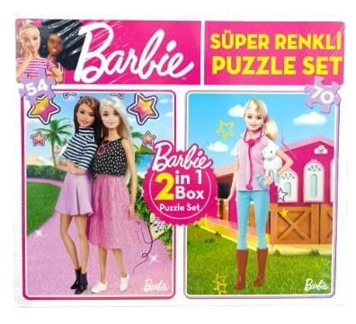 Barbie 124 Parça Puzzle 2 in 1 BRP1542