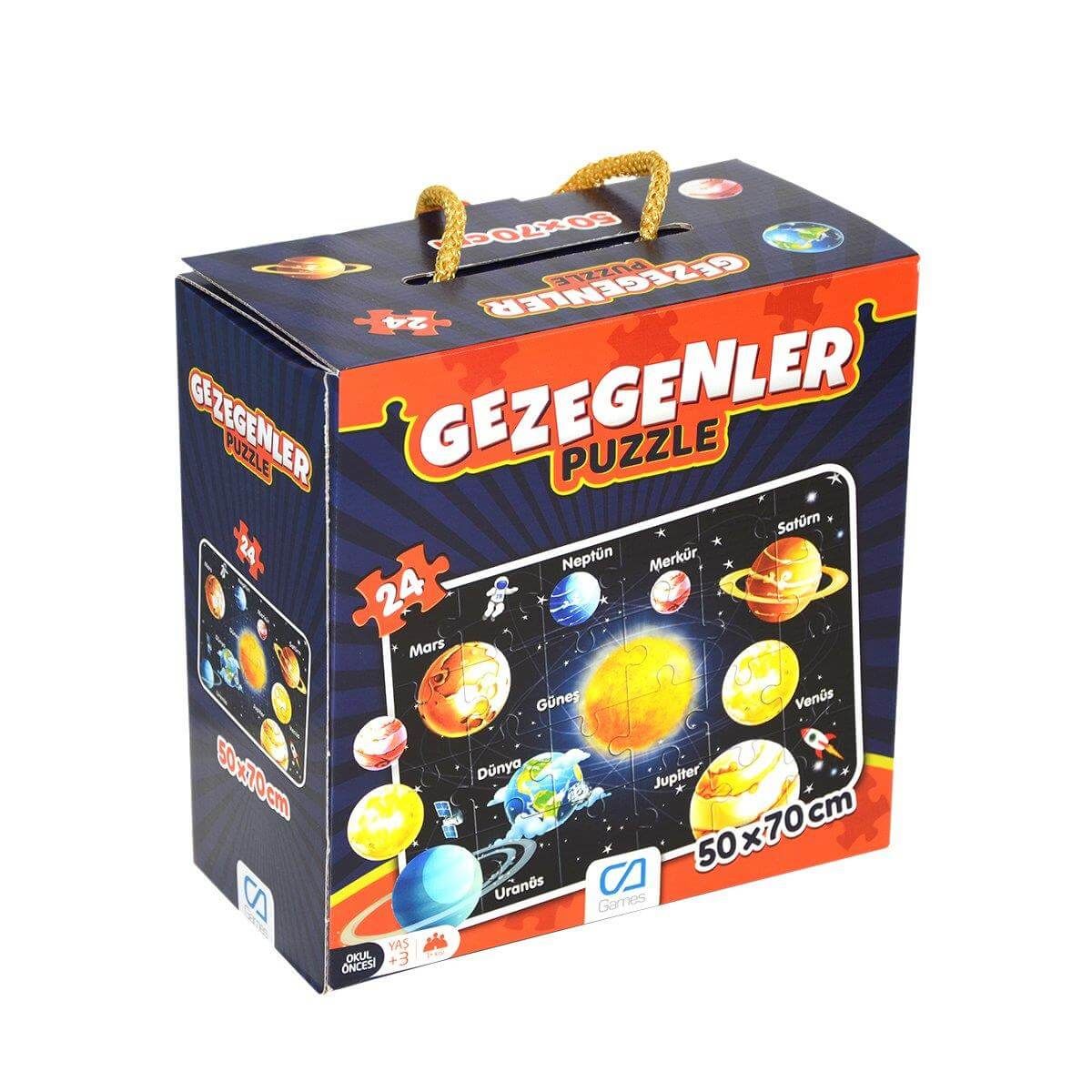 Gezegenler Puzzle 24 Parça 50x70 cm Oyuncak Puzzle CA5026