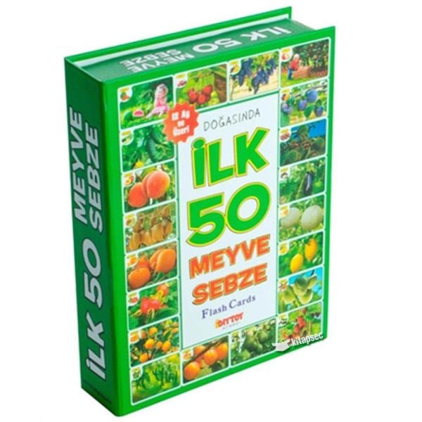 Eğitici Kartlar İlk 50 Meyve Sebze Kart Seti ILK1420