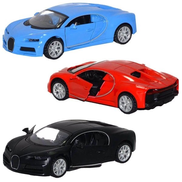 Metal Çek Bırak Açılır Kapılı Sesli ve Işıklı Oyuncak Spor Araba CNM-6632-40