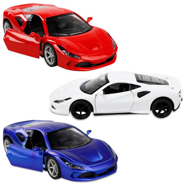 Metal Çek Bırak Açılır Kapılı Sesli ve Işıklı Oyuncak Spor Araba CNM-6636-68