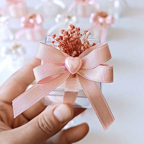 Bebek Şekeri Hediyeliği Bebe-314 Mika Kutu İçerisinde Bubble Mum