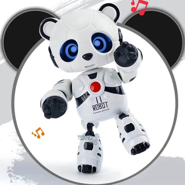 Işıklı ve Müzikli Ses Taklitçisi Interaktif Robot Panda MY66-Q1206