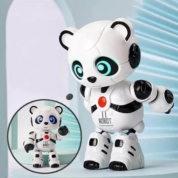 Işıklı ve Müzikli Ses Taklitçisi Interaktif Robot Panda MY66-Q1206