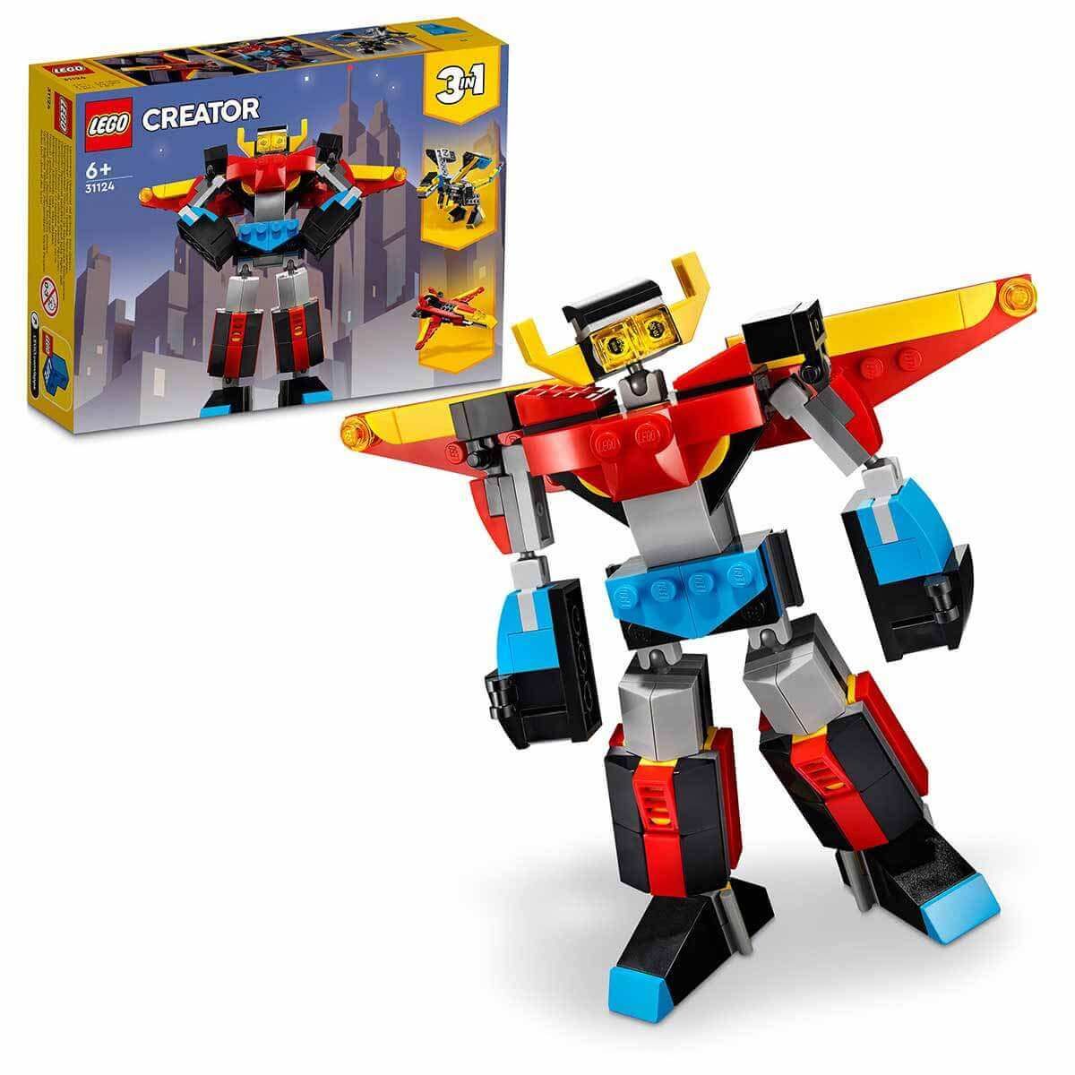 LEGO Creator 3’ü 1 Arada Süper Robot Jet ve Ejderha Seti LCR-31124