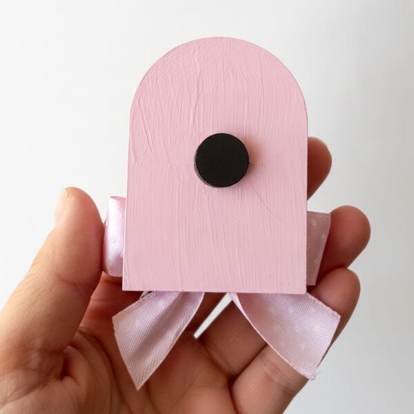 Bebek Şekeri Hediyeliği Bebe-345P Nazar Boncuklu Arkası Pembe Pencere Modeli Pleksi Magnet