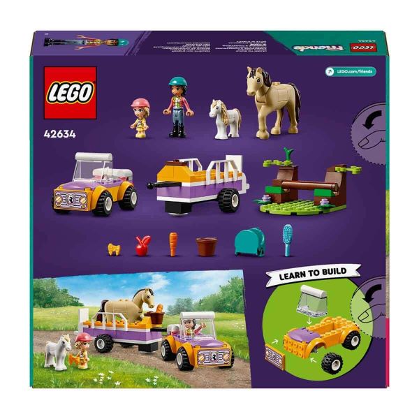 LEGO Friends At ve Midilli Römorku Yapım Oyuncak Seti LFR-42634
