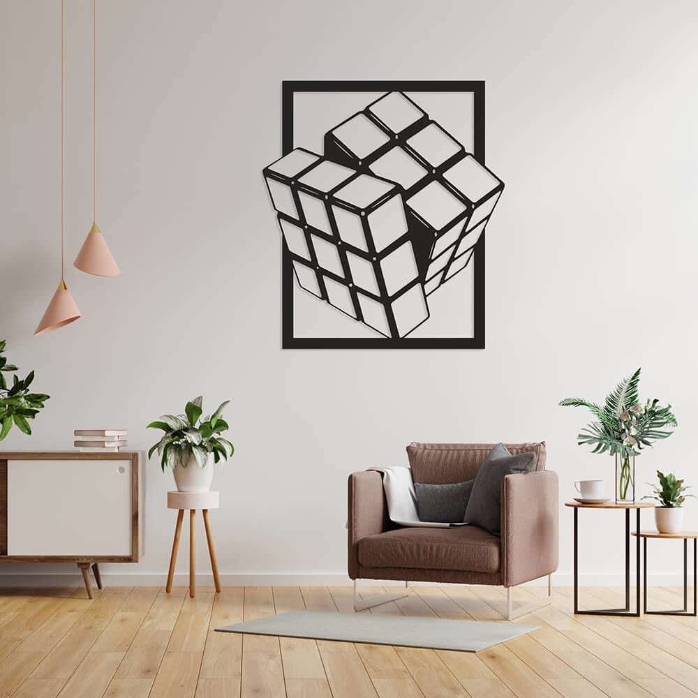 MDF Tablo Dekoratif Zeka Küpü MDF-14 80x80 cm - 3mm