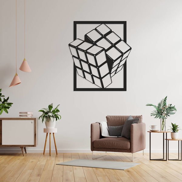 MDF Tablo Dekoratif Zeka Küpü MDF-14 90x90 cm - 9mm