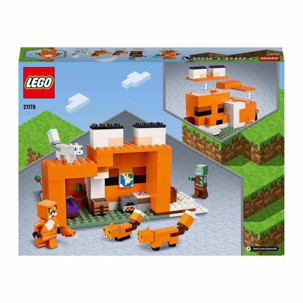 LEGO Minecraft Tilki Kulübesi Yapım Oyuncak Seti LMC-21178