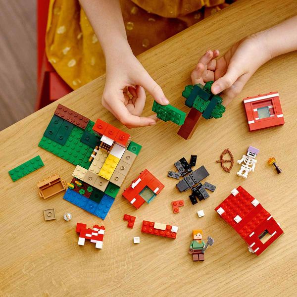 LEGO Minecraft Mantar Evi Yapım Oyuncak Seti LMC-21179