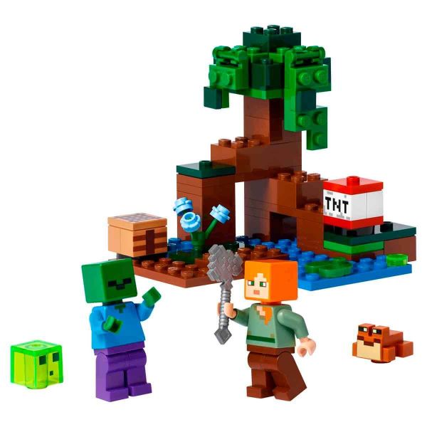 LEGO Minecraft Bataklık Macerası Yapım Oyuncak Seti LMC-21240