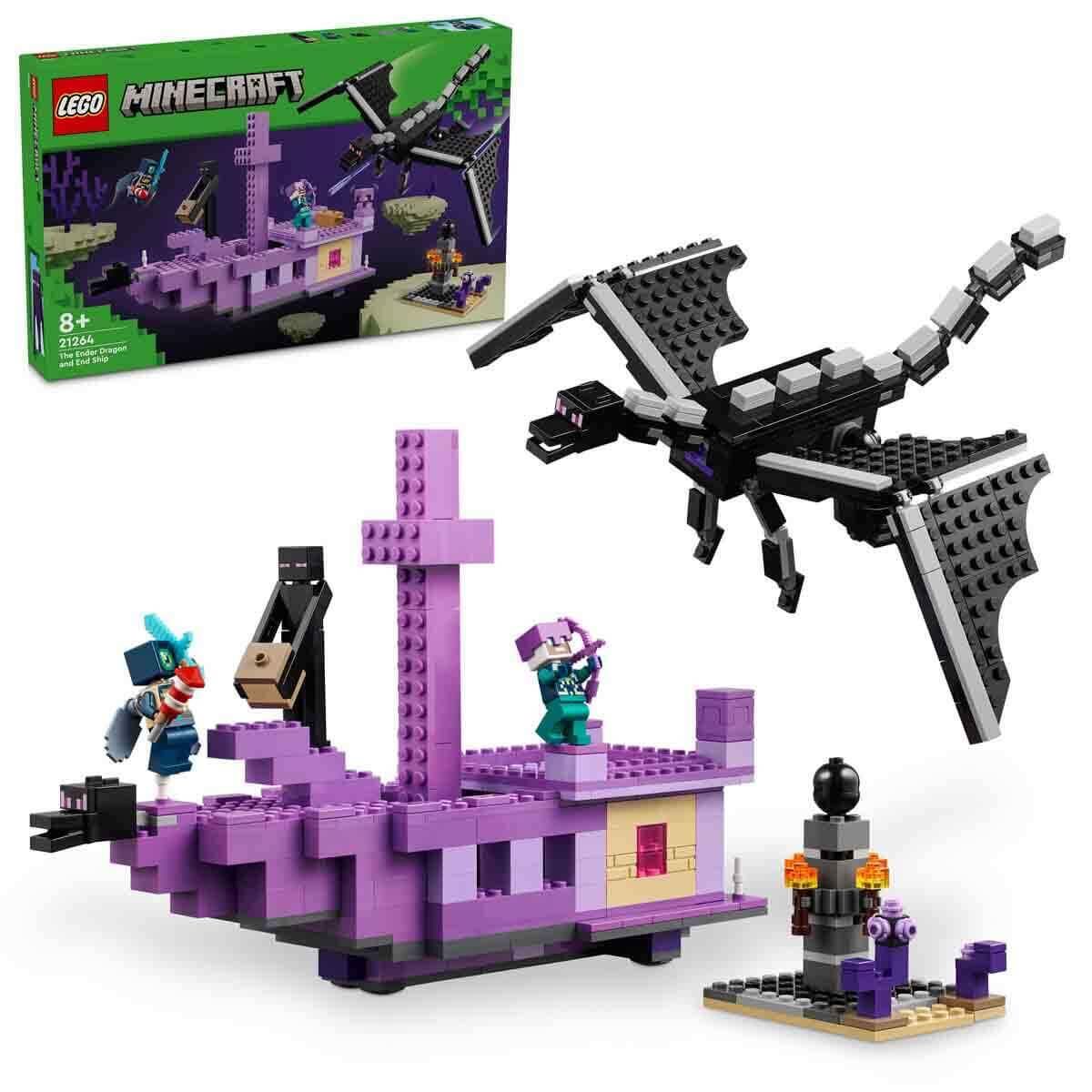 LEGO Minecraft Ender Ejderhası ve End Gemisi Yapım Oyuncak Seti LMC-21264