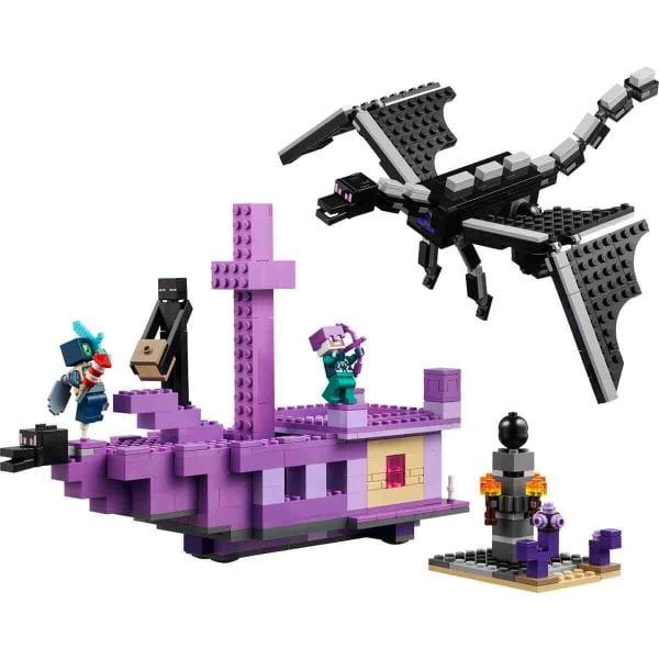 LEGO Minecraft Ender Ejderhası ve End Gemisi Yapım Oyuncak Seti LMC-21264