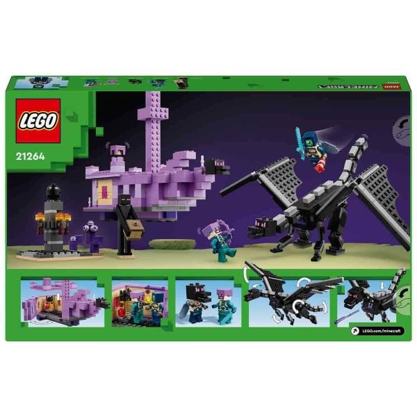 LEGO Minecraft Ender Ejderhası ve End Gemisi Yapım Oyuncak Seti LMC-21264