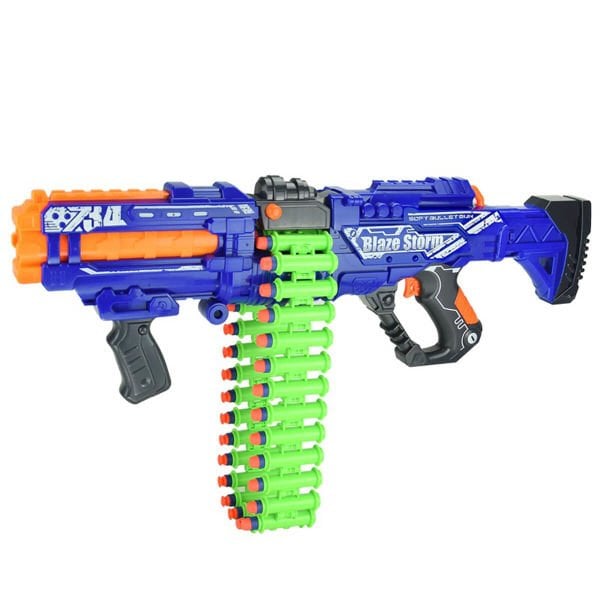 Şarjlı Şeritli Seri Sünger Mermi Atan Oyuncak Makinalı Tüfek ZC7134