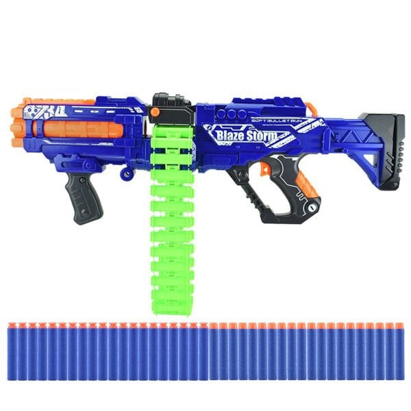 Şarjlı Şeritli Seri Sünger Mermi Atan Oyuncak Makinalı Tüfek ZC7134