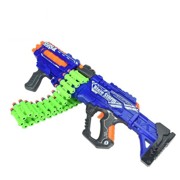 Şarjlı Şeritli Seri Sünger Mermi Atan Oyuncak Makinalı Tüfek ZC7134