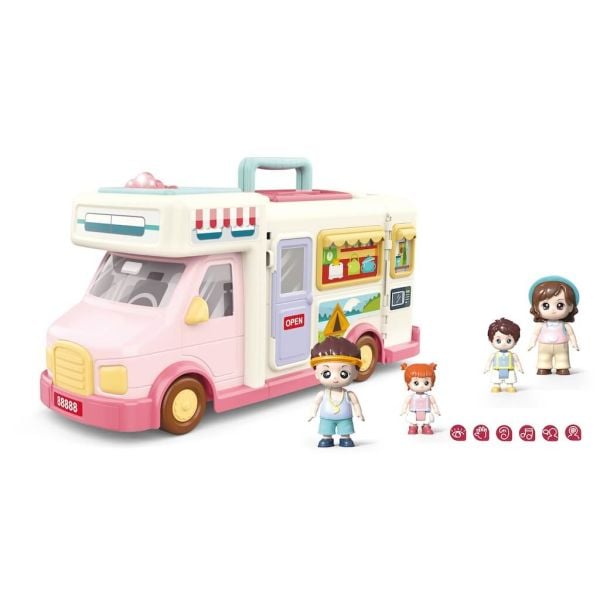 Sesli Aksesuarlı Açılıp Katlanabilir Oyuncak Karavan VR-G0021