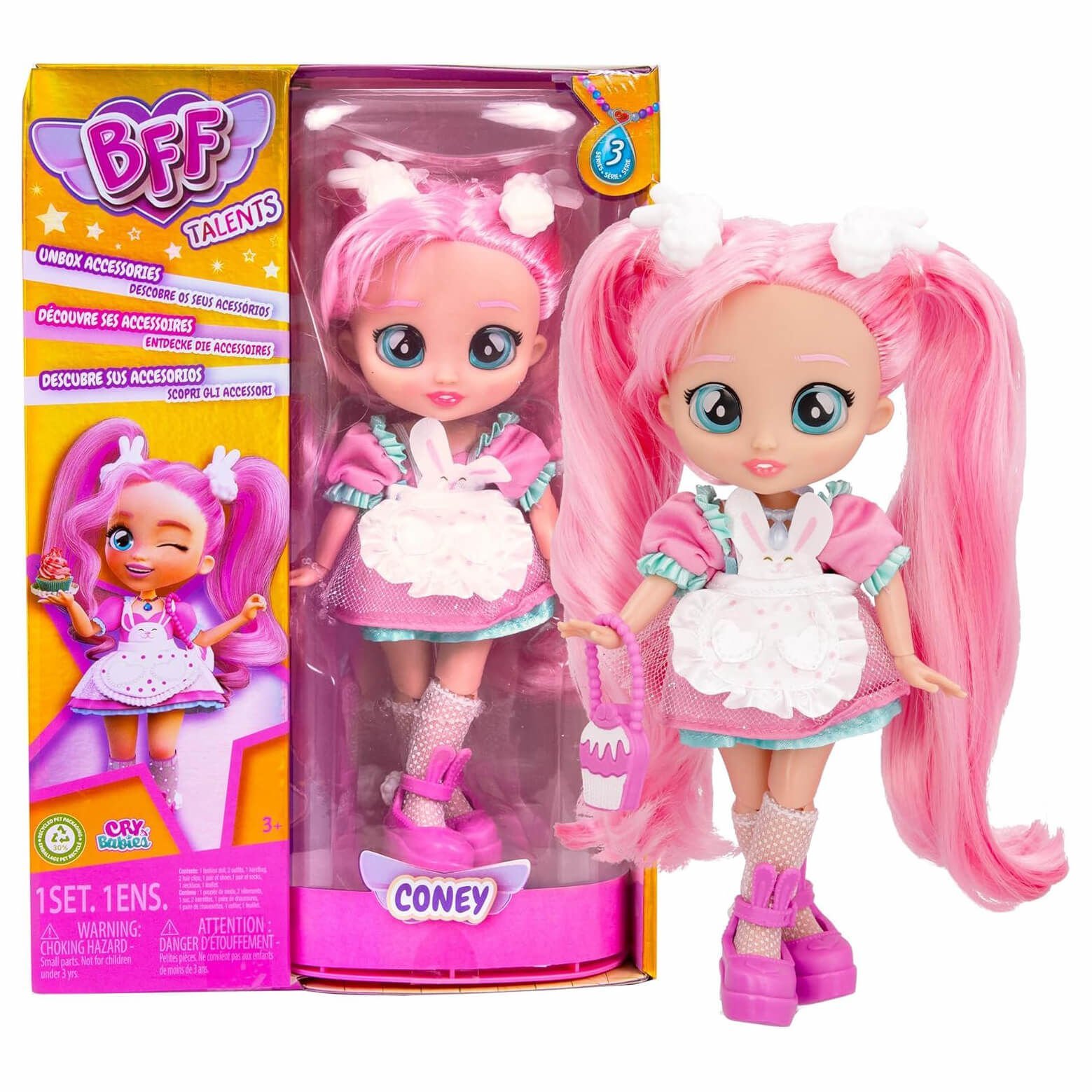 Cry Babies BFF Bebekler S3 Oyuncak Bebek Coney CYM17000-C