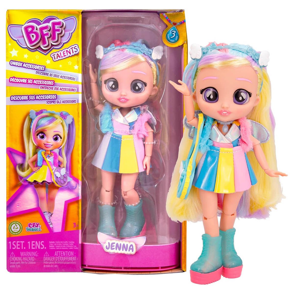 Cry Babies BFF Bebekler S3 Oyuncak Bebek Jenna CYM17000-J