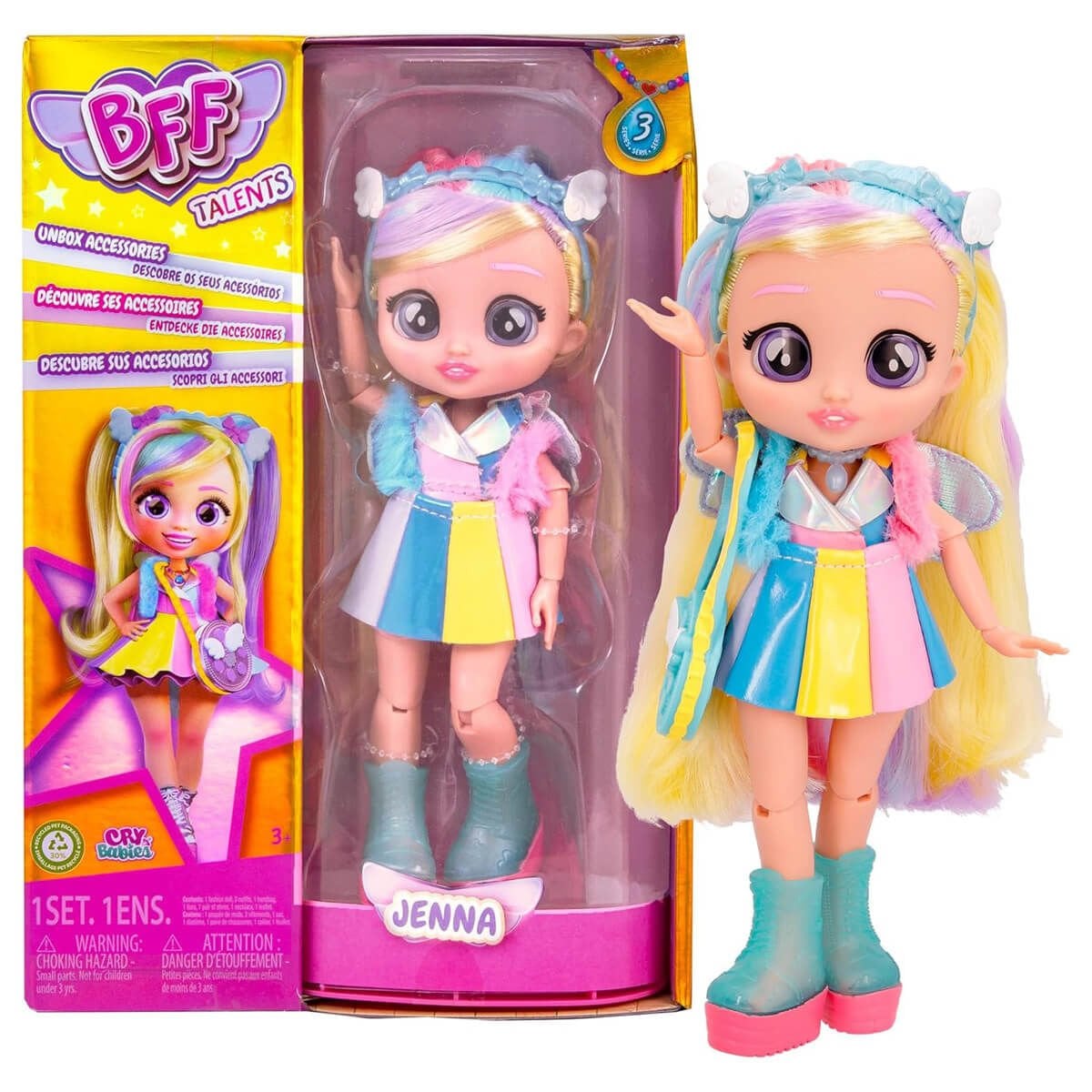 Cry Babies BFF Bebekler S3 Oyuncak Bebek Jenna CYM17000-J