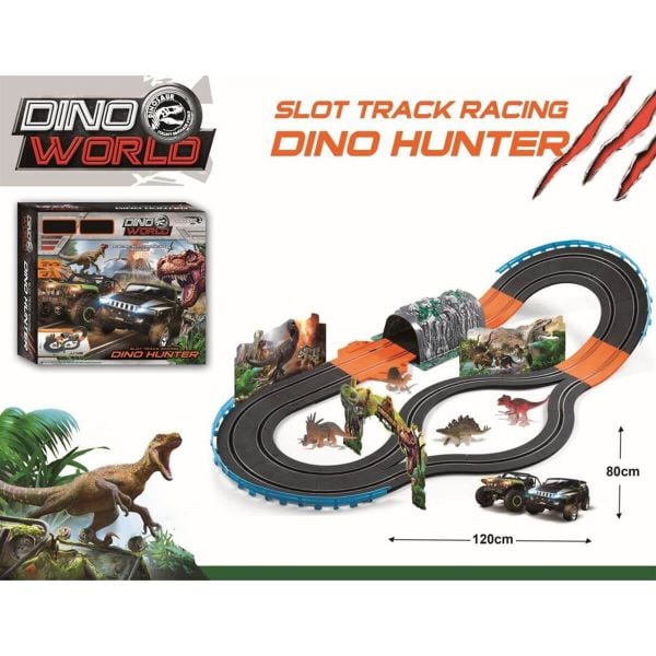 Dino World 2 Araçlı Dinozor Dünyası Yarış Seti VR-148-1