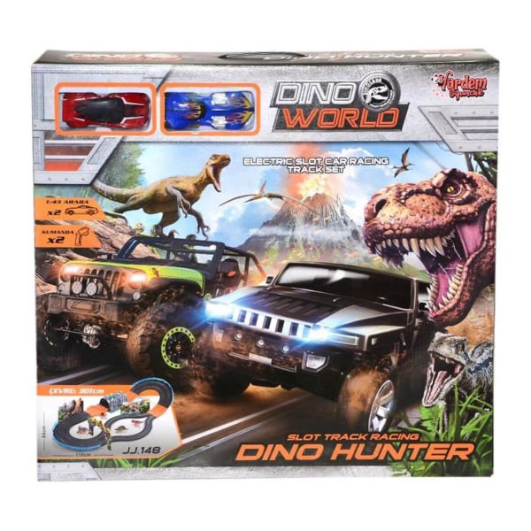 Dino World 2 Araçlı Dinozor Dünyası Yarış Seti VR-148-1
