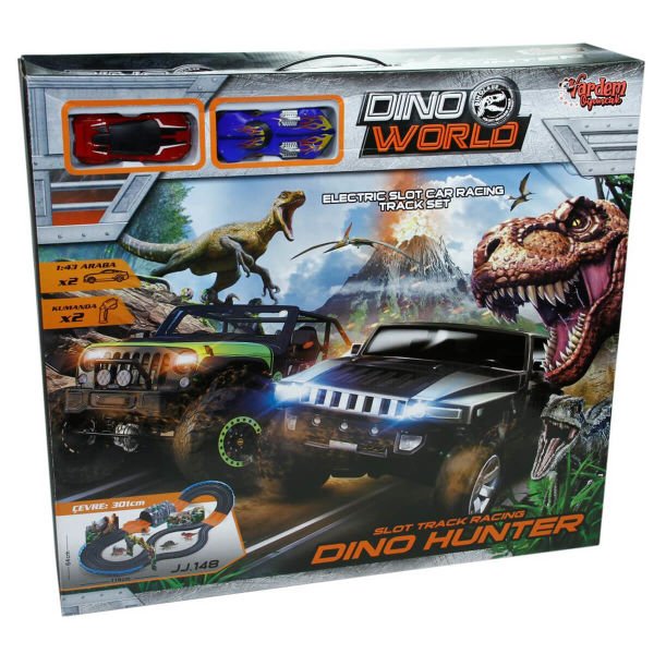 Dino World 2 Araçlı Dinozor Dünyası Yarış Seti VR-148-1
