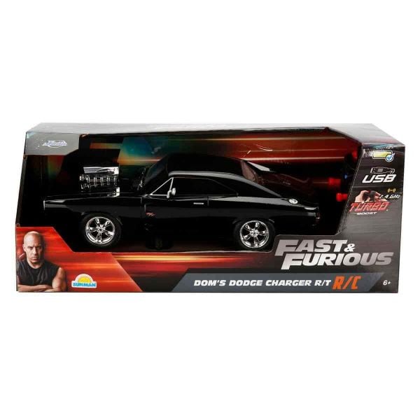 Fast Furious Dom’s Dodge Charger Şarjlı 29 cm Uzaktan Kumandalı Araba