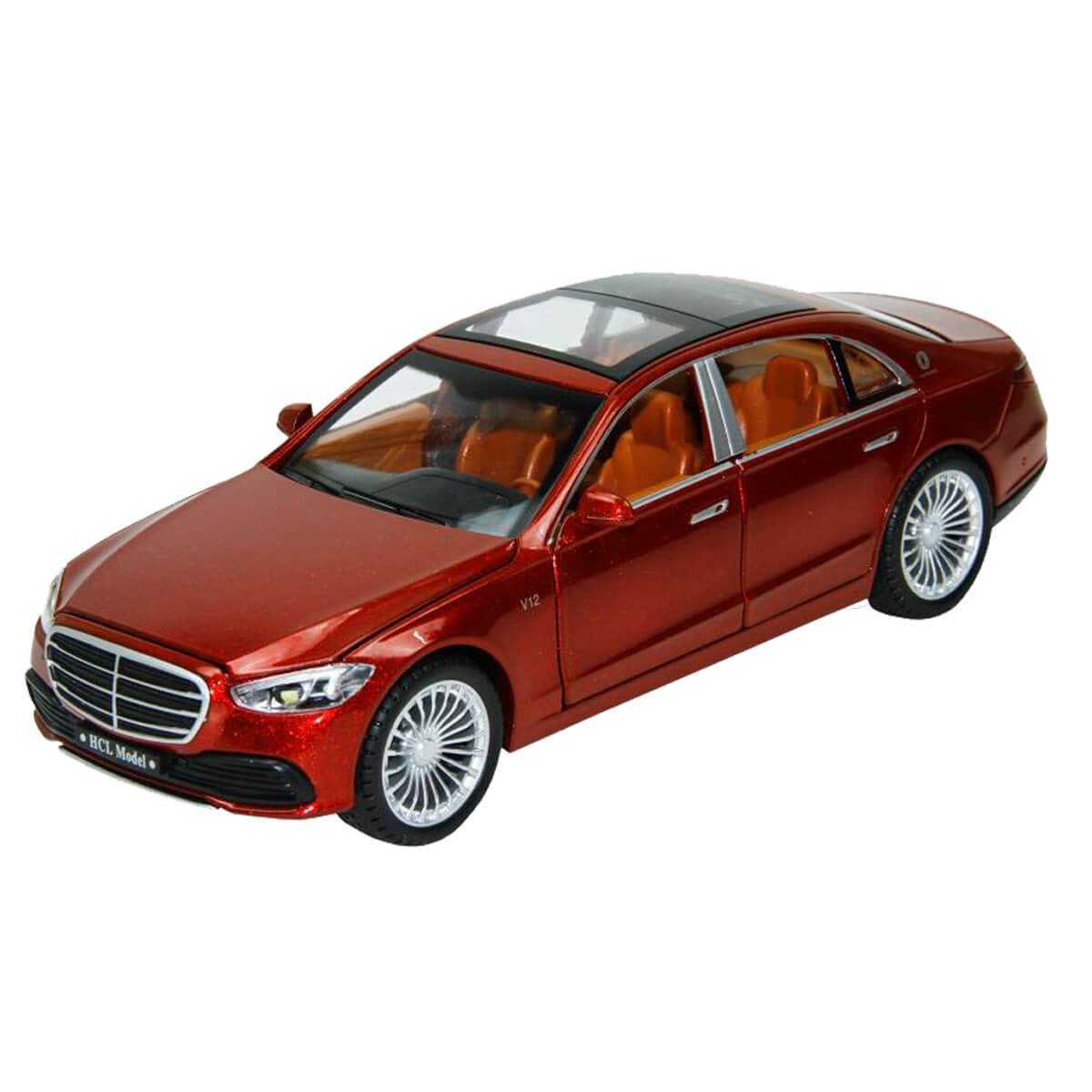 Çek Bırak 1:22 Ölçek 21 cm Sesli ve Işıklı Oyuncak Araba HCL-913A Kırmızı