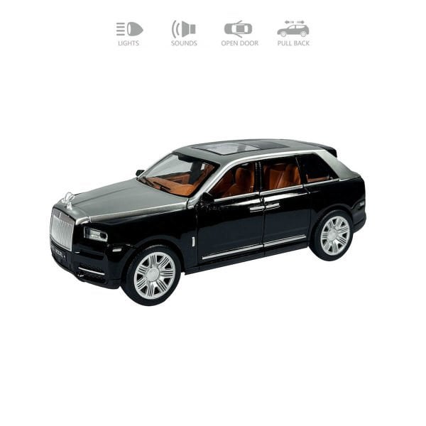 Çek Bırak 1:22 Ölçek 22 cm Sesli ve Işıklı Oyuncak Suv Araba HCL-806A Beyaz
