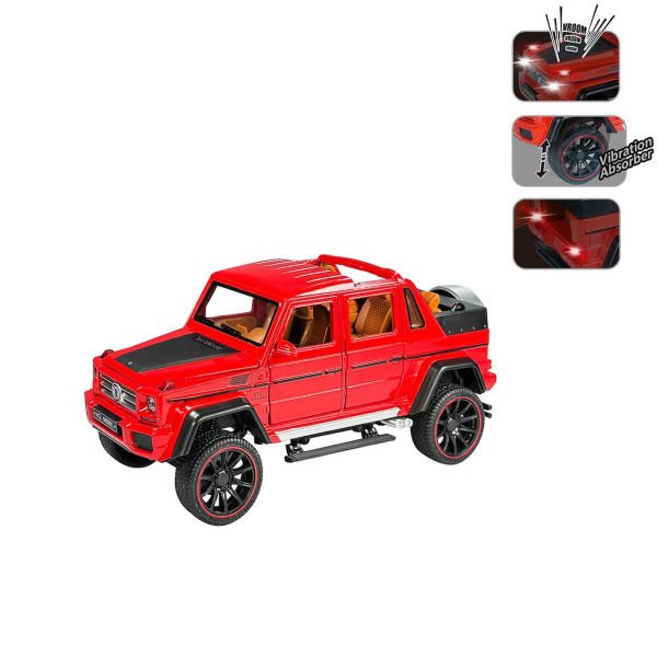Çek Bırak 1:22 Ölçek 23 cm Sesli ve Işıklı Oyuncak Jeep Araba HCL-902A