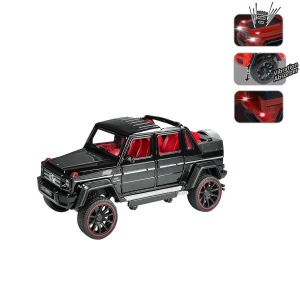 Çek Bırak 1:22 Ölçek 23 cm Sesli ve Işıklı Oyuncak Jeep Araba HCL-902A