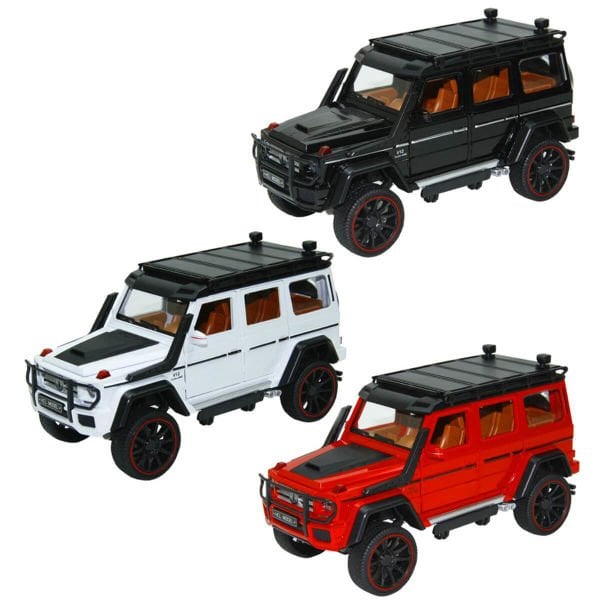 Çek Bırak 1:22 Ölçek 22 cm Sesli ve Işıklı Oyuncak Jeep Modeli HCL-901A