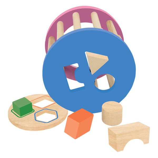 Ahşap 6  Renk 8 Parça Bul-Tak Silindir Eğitici Oyuncak Seti ONY-374