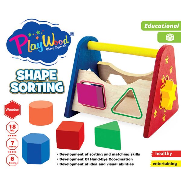 Eğitici Ahşap Bul-Tak Oyunu 6 Renk 7 Parça Oyuncak Seti ONY-315