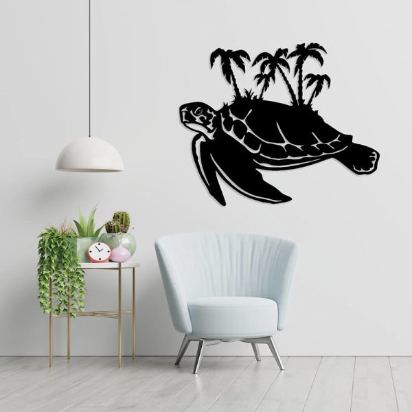 MDF Tablo Dekoratif Kaplumbağa MDF-1 90x72 cm - 3mm