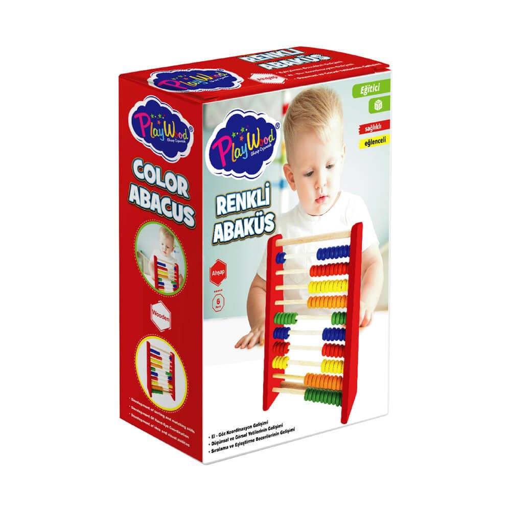 Eğitici Ahşap Renkli Abaküs ONY-399
