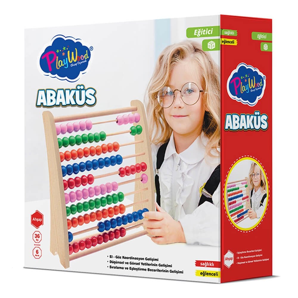 Eğitici Büyük Boy Ahşap Abaküs ONY-379
