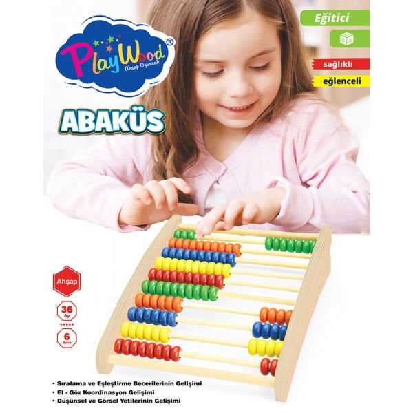 Eğitici Ahşap Abaküs ONY-377