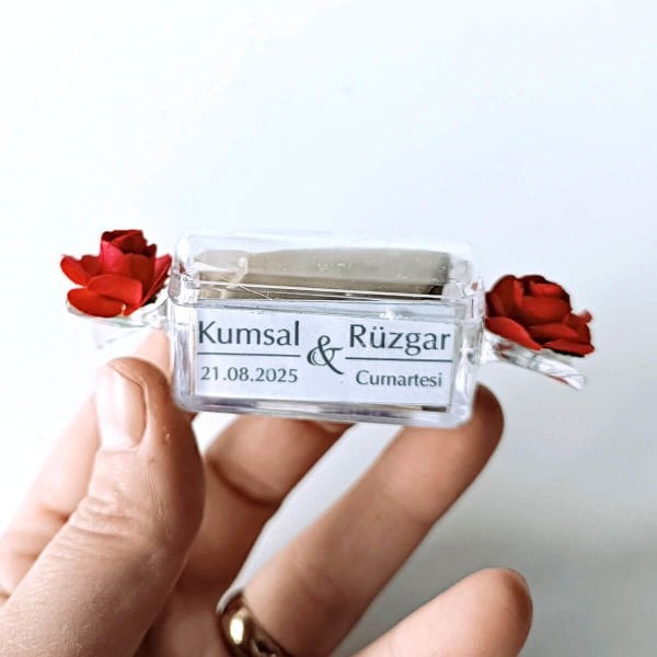 Nikah ve Kına Hediyeliği Bayram Şekeri Şeklinde Mika Kutu Nks-290