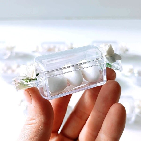 Nikah Şekeri Badem Şekerli Bayram Şekeri Şeklinde Mika Kutu Nks-291A5