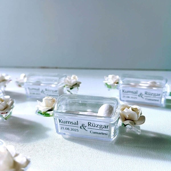 Nikah Şekeri Badem Şekerli Bayram Şekeri Şeklinde Mika Kutu Nks-291A4